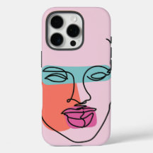 Tuffen iphone case i den vackra Woman Line