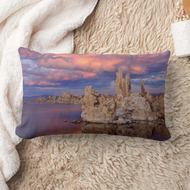 Tuffformationer vid Mono Lake Lumbarkudde (Filt)