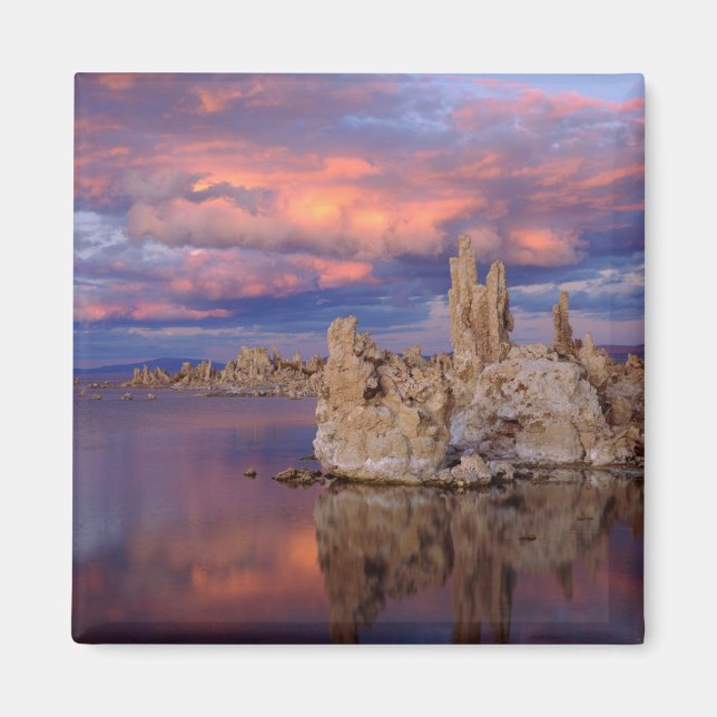 Tuffformationer vid Mono Lake Magnet (Framsidan)