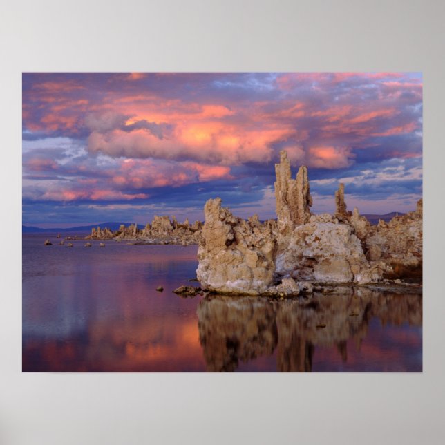 Tuffformationer vid Mono Lake Poster (Framsidan)