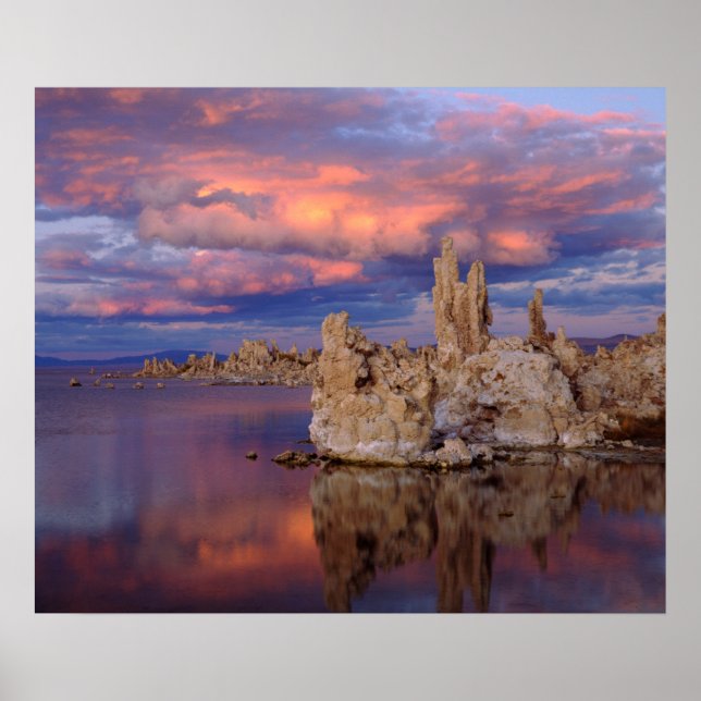 Tuffformationer vid Mono Lake Poster (Framsidan)