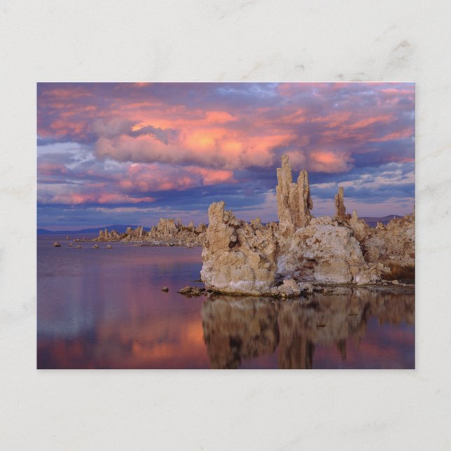 Tuffformationer vid Mono Lake Vykort (Framsida)