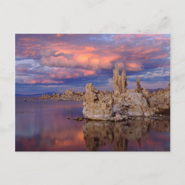 Tuffformationer vid Mono Lake Vykort (Framsida)