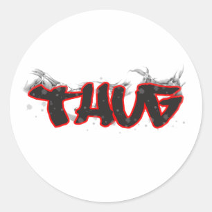 tuffiti-design runt klistermärke