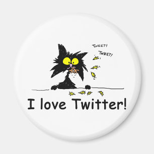 Tuffkattunge älskar twitteren magnet