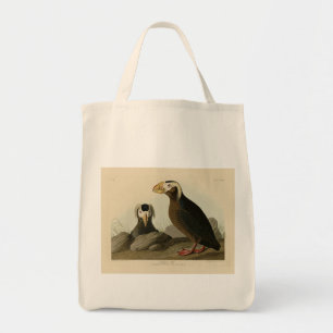 Tuftad Auk (Puffin) - Audubon's Birds of America Tygkasse