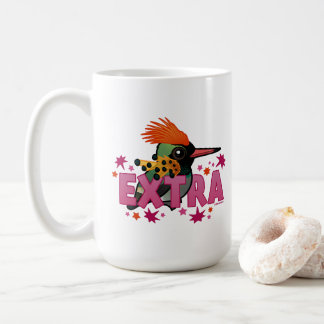 Tuftad coquette är *EXTRA* Kaffemugg
