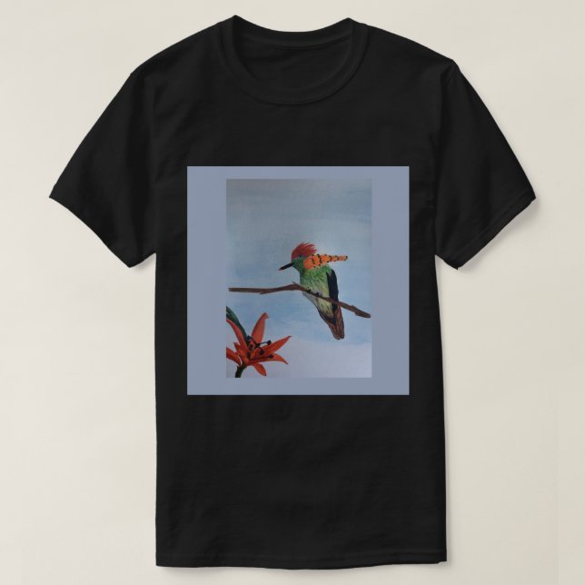 Tuftad coquette Chiffon Top T Shirt (Design framsida)