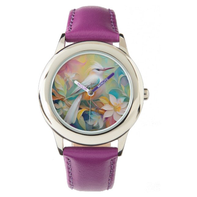 Tuftad Golden Rumped Fantasy Bird Armbandsur (Framsida)