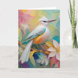 Tuftad Golden Rumped Fantasy Bird Kort