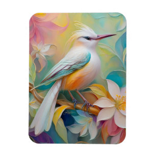 Tuftad Golden Rumped Fantasy Bird Magnet