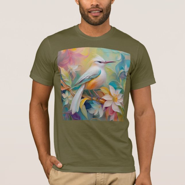 Tuftad Golden Rumped Fantasy Bird T Shirt (Framsida)