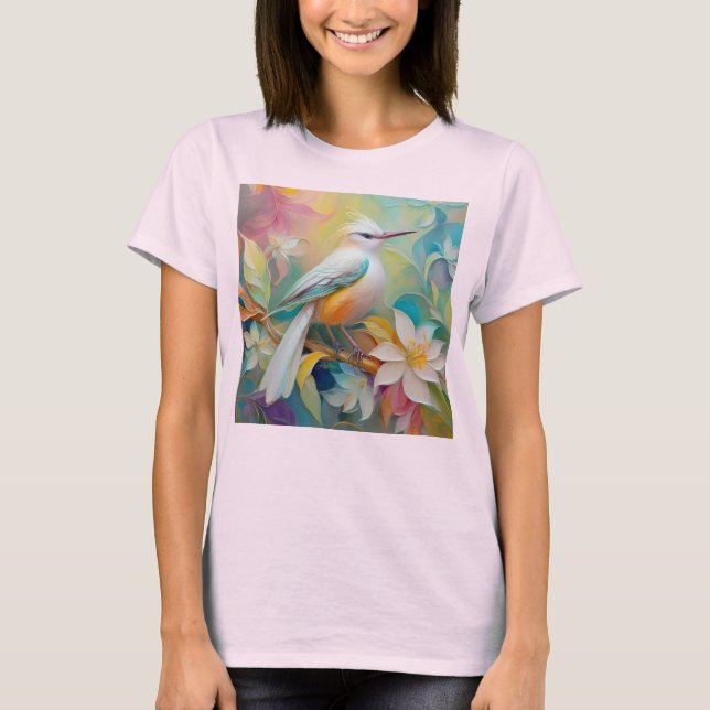 Tuftad Golden Rumped Fantasy Bird T Shirt (Framsida)