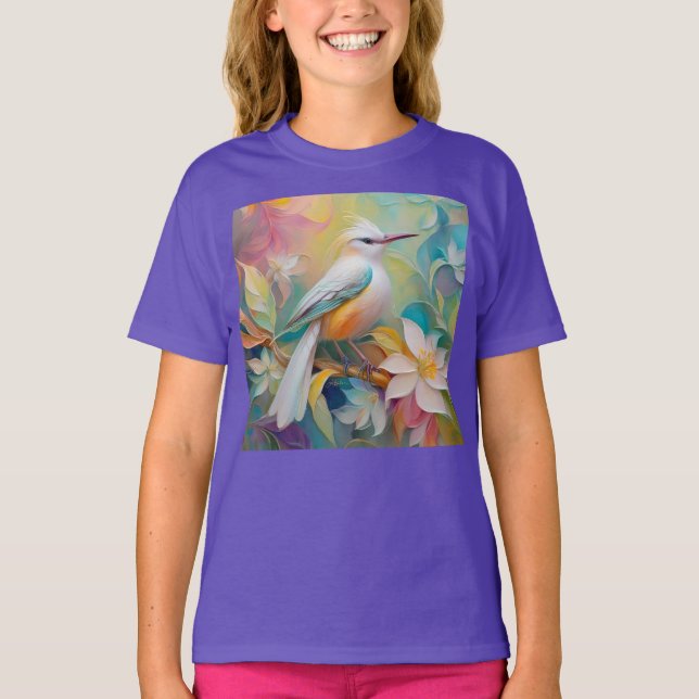 Tuftad Golden Rumped Fantasy Bird T Shirt (Framsida)