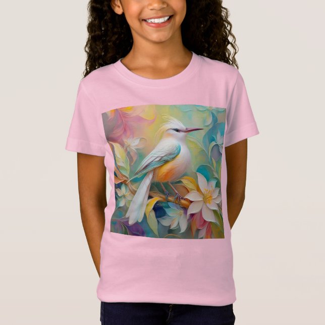 Tuftad Golden Rumped Fantasy Bird T Shirt (Framsida)