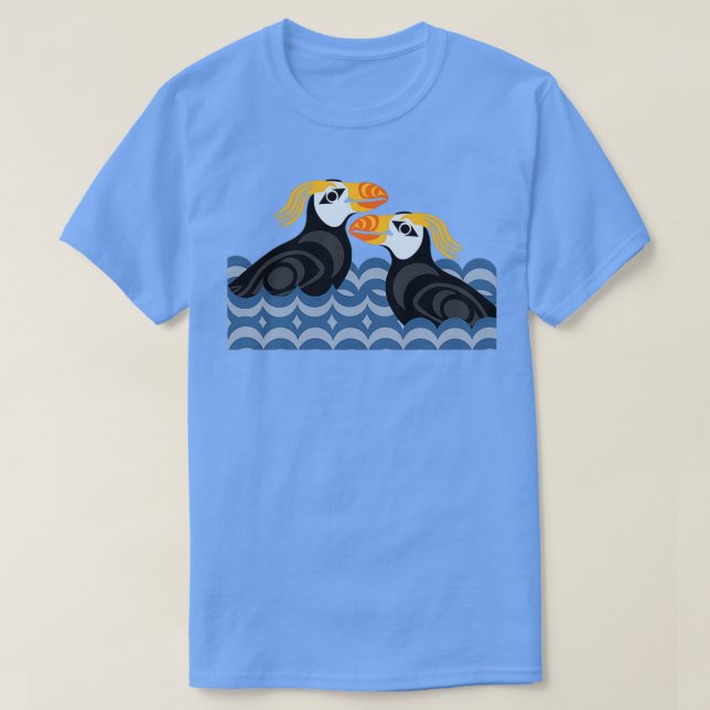 Tuftade puffins t shirt (Design framsida)