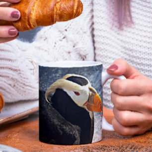 Tuftat Puffin Seabird Photo Mugg