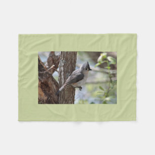 Tufted mes fleecefilt