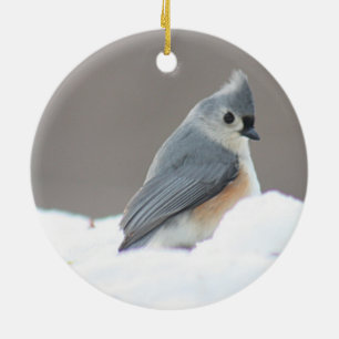 Tufted mesfoto julgransprydnad keramik