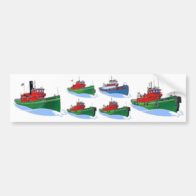 Tug America History Bildekal (Framsidan)