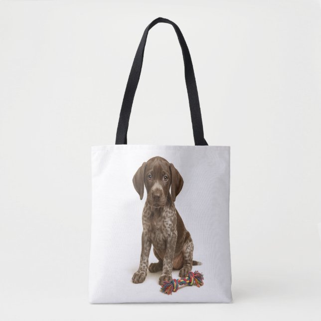 Tug av Stollig - Tysk Shorthar Pointer Puppy Tygkasse (Framsida)