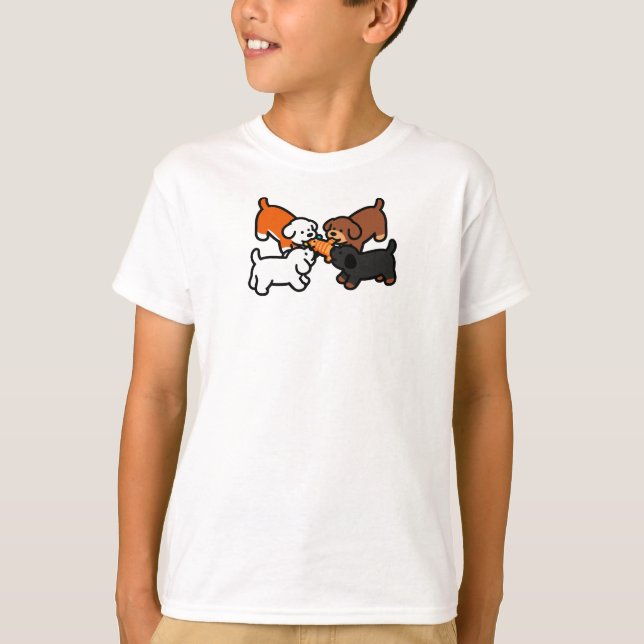 Tug o War Dogs T Shirt (Framsida)