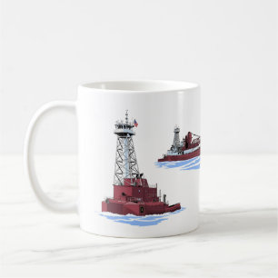 Tug Olive L. Moore och barge Lewis J. Kuber (K&K) Kaffemugg