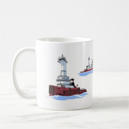 Tug Victory och Barge James L. Kuber (K&K) Kaffemugg