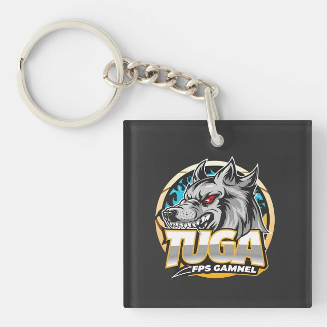 TUGA Wolf Gaming Logotyp Esports Stil (Framsidan)