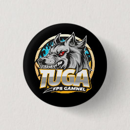 TUGA Wolf Gaming Logotyp Esports Stil Knapp