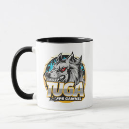 TUGA Wolf Gaming Logotyp Esports Stil Mugg