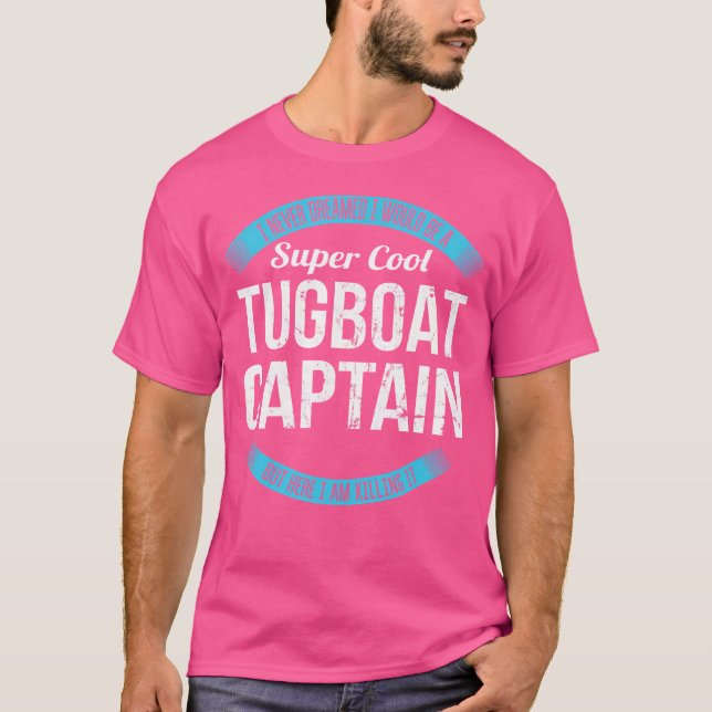 Tugboat Captain Funny T Shirt (Framsida)