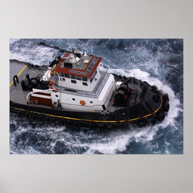 Tugboat i Karibien Poster (Framsidan)