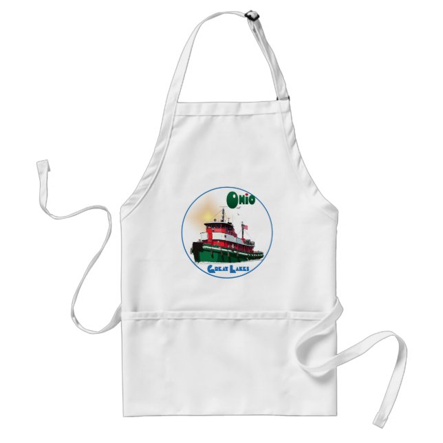 Tugboat Ohio Förkläde (Framsidan)