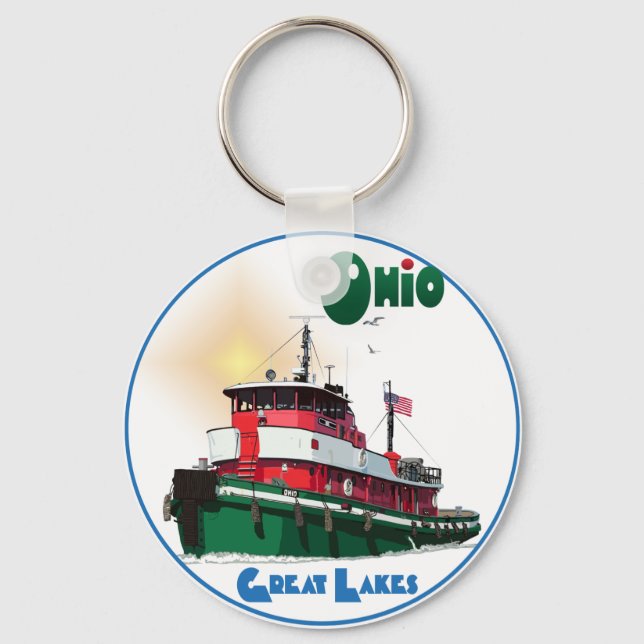 Tugboat Ohio Nyckelring (Framsida)