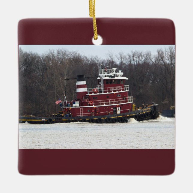 Tugboat Photo Ornament (Framsida)