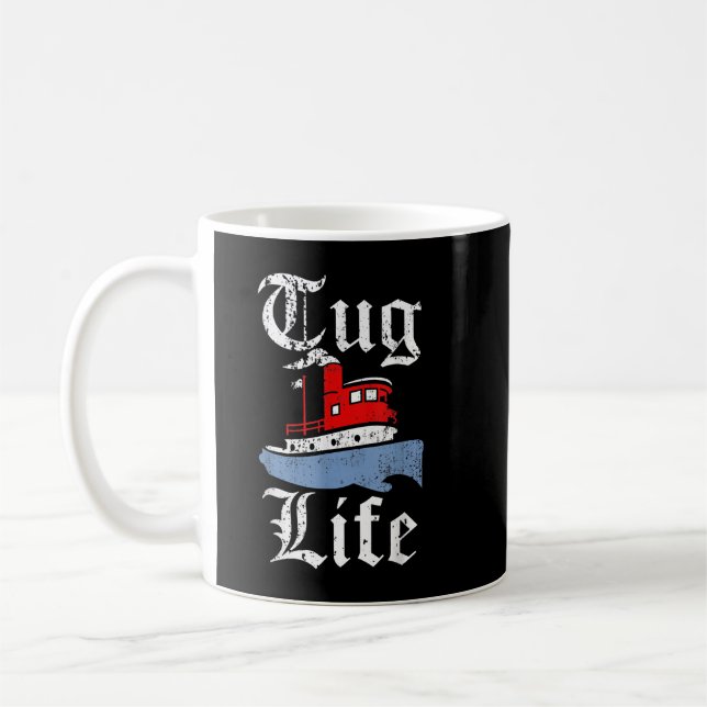 Tugboat TUG LIFE tugboat Kaffemugg (Vänster)