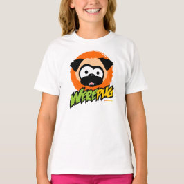 Tugg den WerePug vitT-tröja Tee Shirt