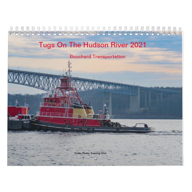 Tuggar på Hudson River 2022 Bouchard Calendar Kalender (Omslag)