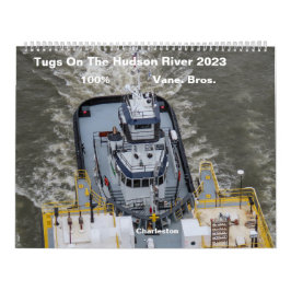 Tuggar på Hudsonfloden 100 procent vid Vane Bros. Kalender