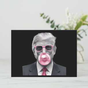 Tuggummi Trump Donald Trump 2024 Rösta på Trump Inbjudningar