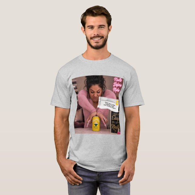 Tuggummifodral Skämt T Shirt (Hel framsida)