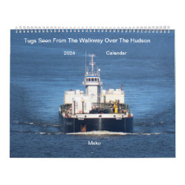 Tugs från Walkway över Hudson 2024 Kalender