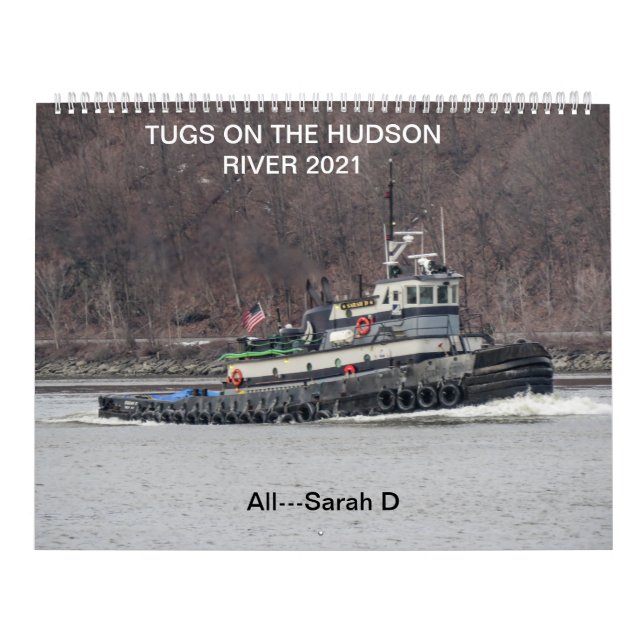 Tugs på Hudson River 2021 - Alla Sarah D. Kalender (Omslag)