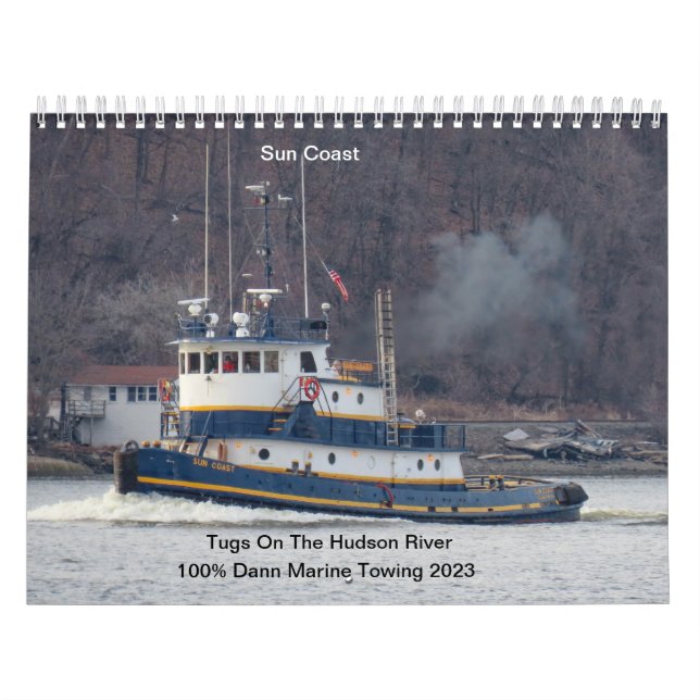 Tugs på Hudsonfloden 2023 Dann Marine Twing Kalender (Omslag)