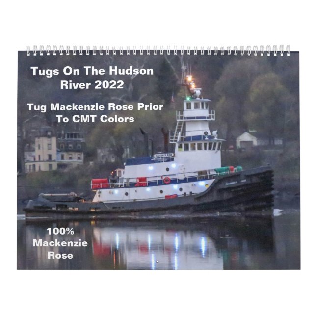 Tugs på tidningen Hudson River Mackenzie Ro Kalender (Omslag)