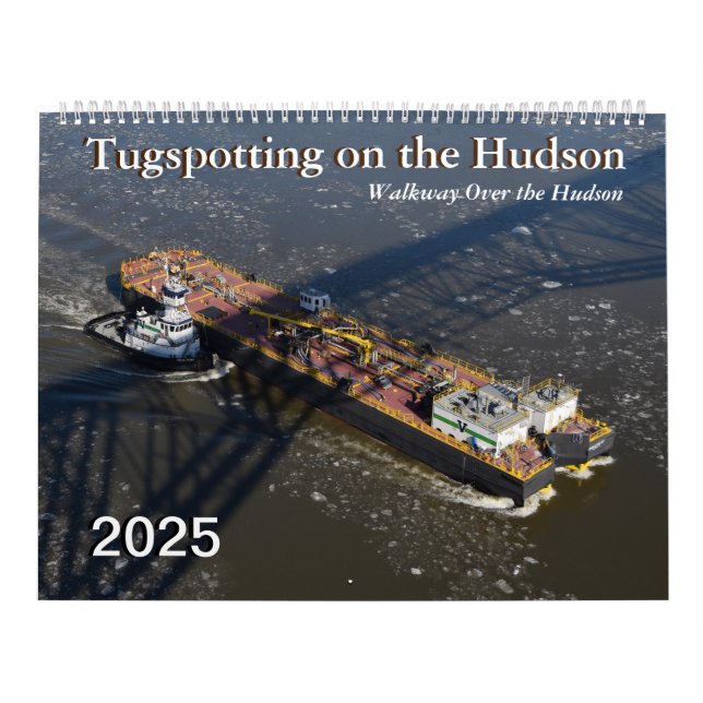 Tugspotting 2025 Walkway över Hudson Calendar Kalender (Omslag)