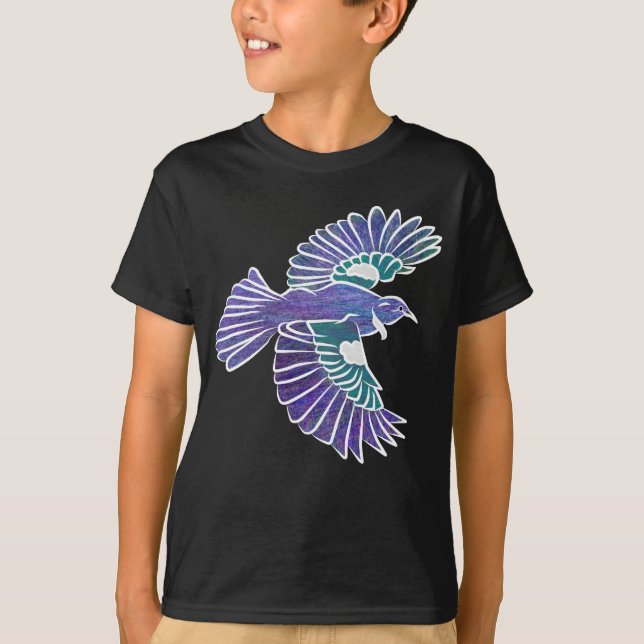 Tui Bird Nya Zeeland Flygande T Shirt (Framsida)