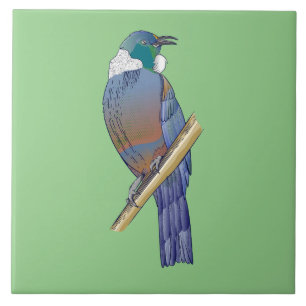 Tui New Zealand Bird Kakelplatta