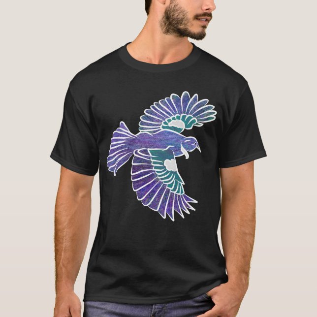 Tui New Zealand Bird T Shirt (Framsida)